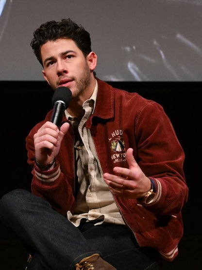 Power Ballad Nick Jonas Corduroy Jacket Maroon