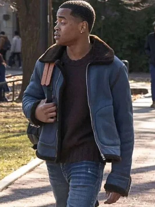 Power Book II Ghost S04 Tariq St Patrick Blue Suede Jacket Power Book II Ghost S04 Tariq St Patrick Blue Suede Jacket