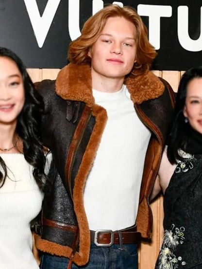 Presence 2024 West Mulholland Shearling Leather Jacket