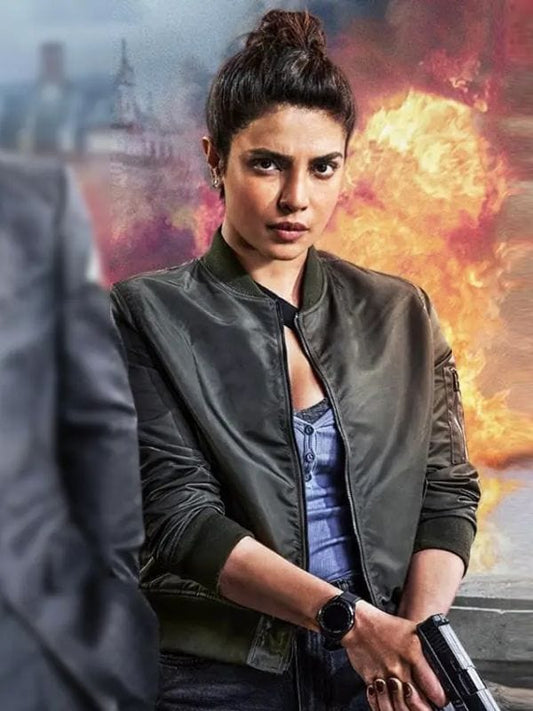 Priyanka Chopra Jonas Heads of State 2025 Bomber Jacket