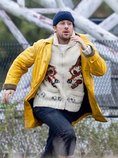 Project Hail Mary Ryan Gosling Yellow Leather Coat - Shop Now
