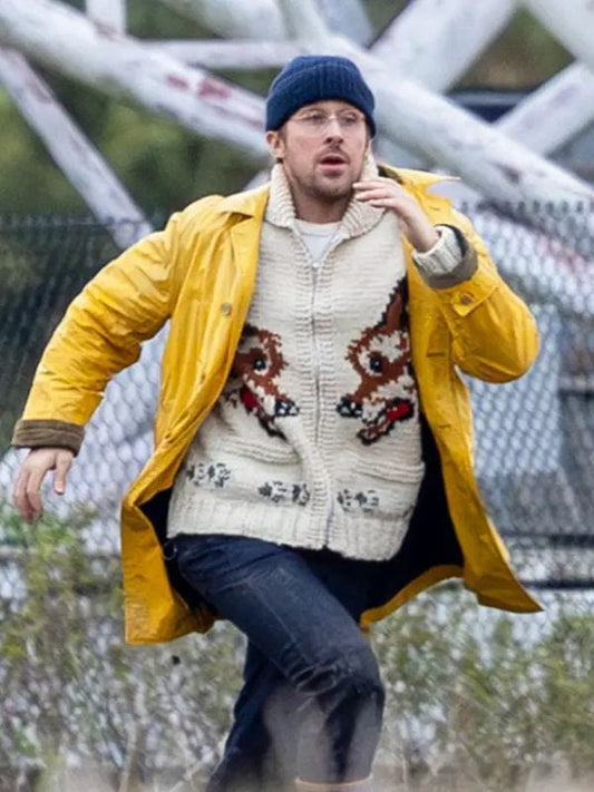 Project Hail Mary Ryan Gosling Yellow Leather Coat - Shop Now