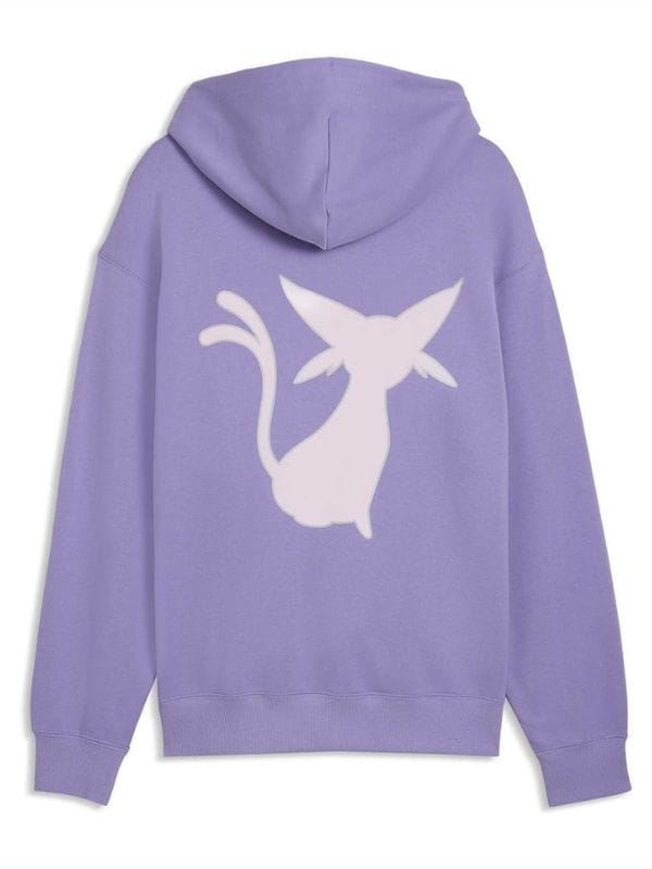 PUMA × Pokémon: Espeon Relaxed Pullover Hoodie Purple