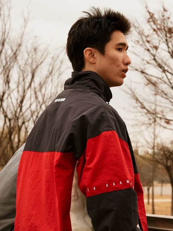 Qt8 Garments Jacket Black & Red 