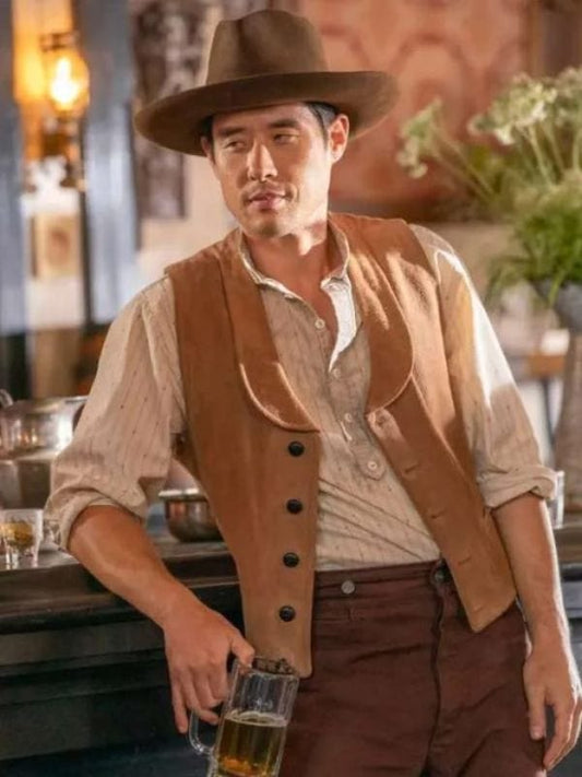 Raymond Lee Quantum Leap Dr. Ben Song Brown Vest