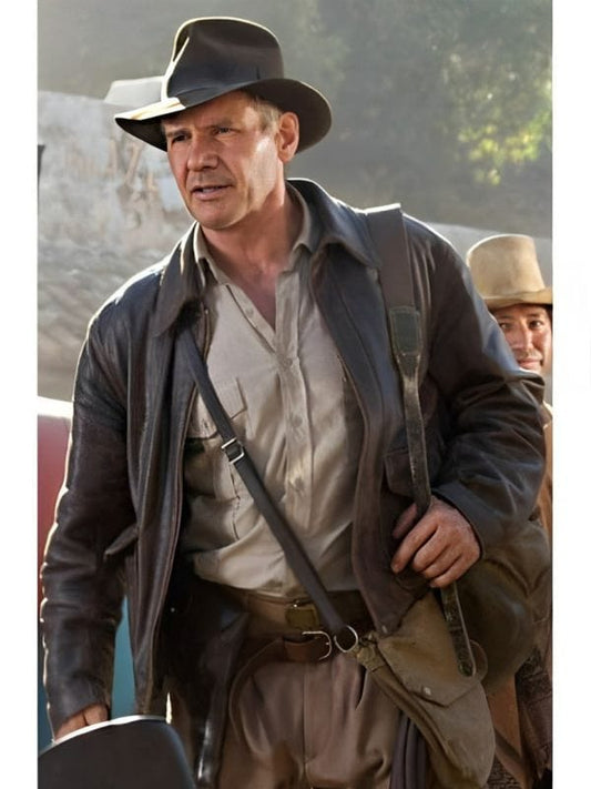 Raiders Of The Lost Ark Harrison Ford Distressed Leather Jacket