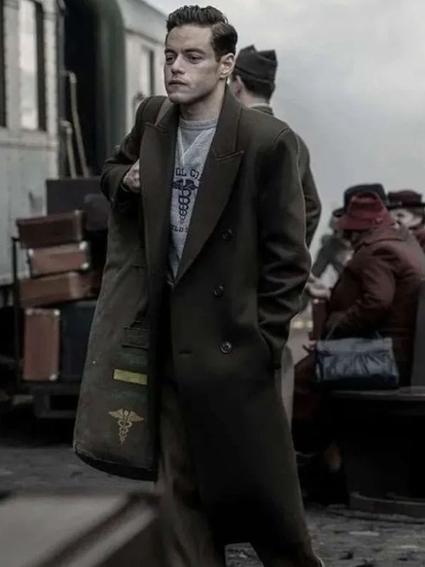 Rami Malek Nuremberg 2025 Wool Coat