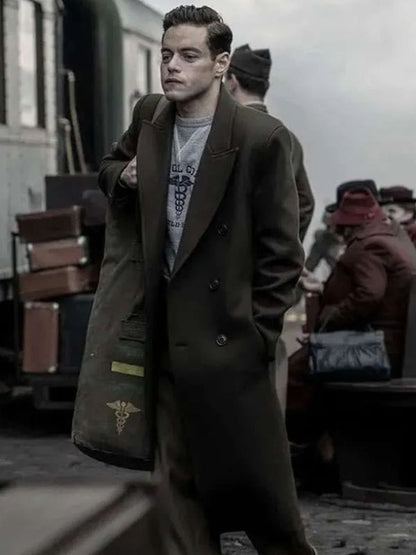 Rami Malek Nuremberg 2025 Wool Coat