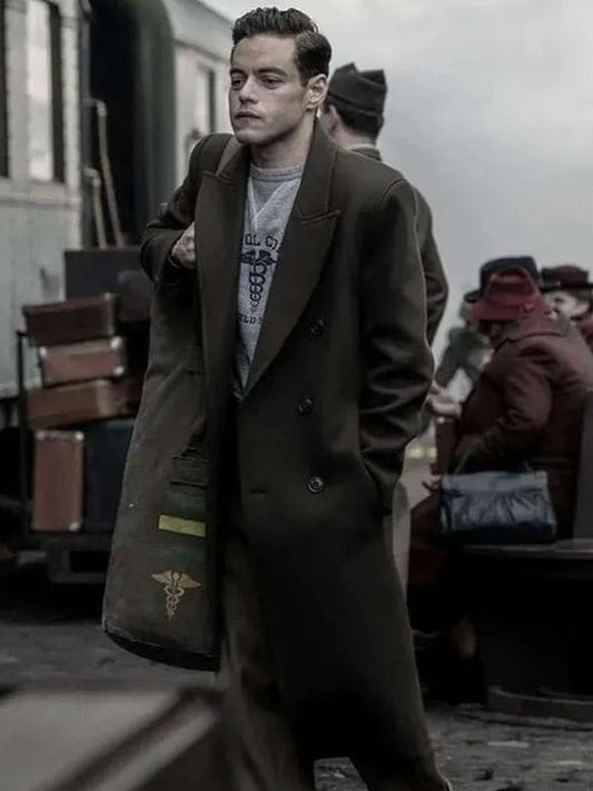 Rami Malek Nuremberg 2025 Wool Coat
