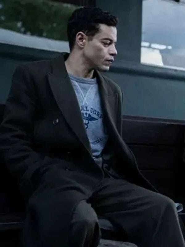 Rami Malek Nuremberg 2025 Wool Coat