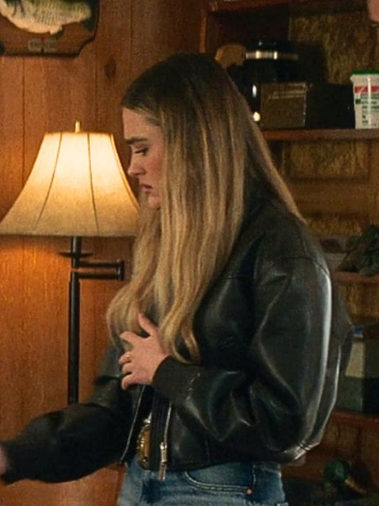 Ransom Canyon S02 Lauren Brigman Leather Bomber Jacket