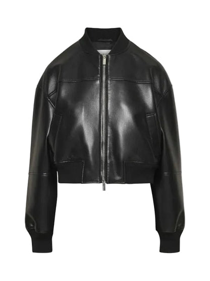 Ransom Canyon S02 Lauren Brigman Leather Bomber Jacket