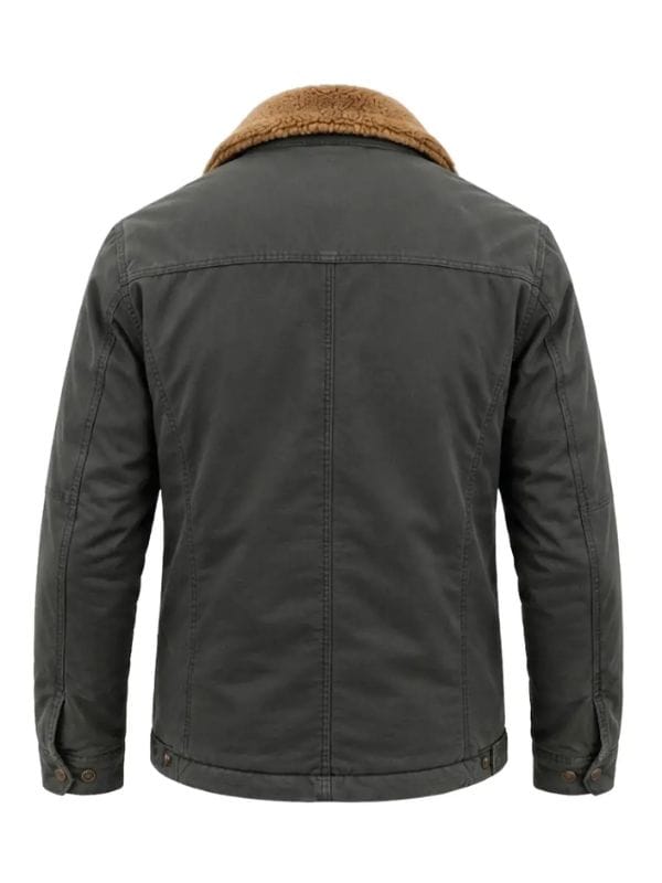 Reacher S02 David O’Donnell Grey Shearling Jacket