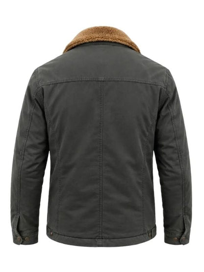 Reacher S02 David O’Donnell Grey Shearling Jacket