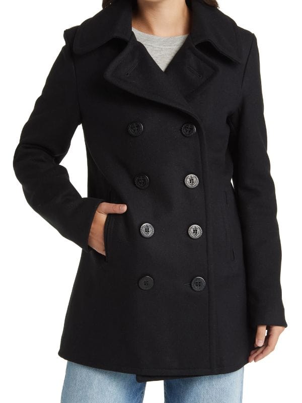 Reacher S02 Frances Neagley Black Peacoat Reacher S02 Frances Neagley Black Peacoat