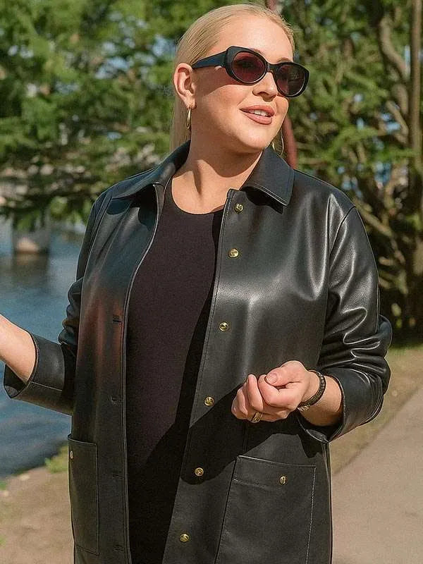 Real Housewives of Orange County Shannon Beador Black Coat