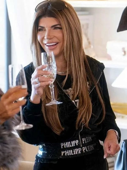 Real Housewives Ultimate Girls Trip S05 Teresa Giudice Black Jacket
