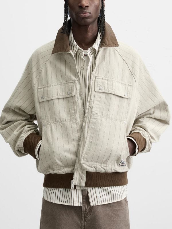 Reasonable Doubt S03 Ozzie Edwards Pinstriped Jacket