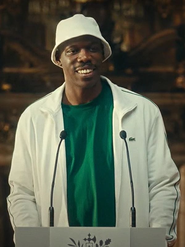 Represent S02 Jean-Pascal Zadi White Track Jacket Represent S02 Jean-Pascal Zadi White Track Jacket