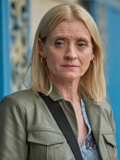 Reunion S01 Anne-Marie Duff Green Leather Jacket Reunion S01 Anne-Marie Duff Green Leather Jacket