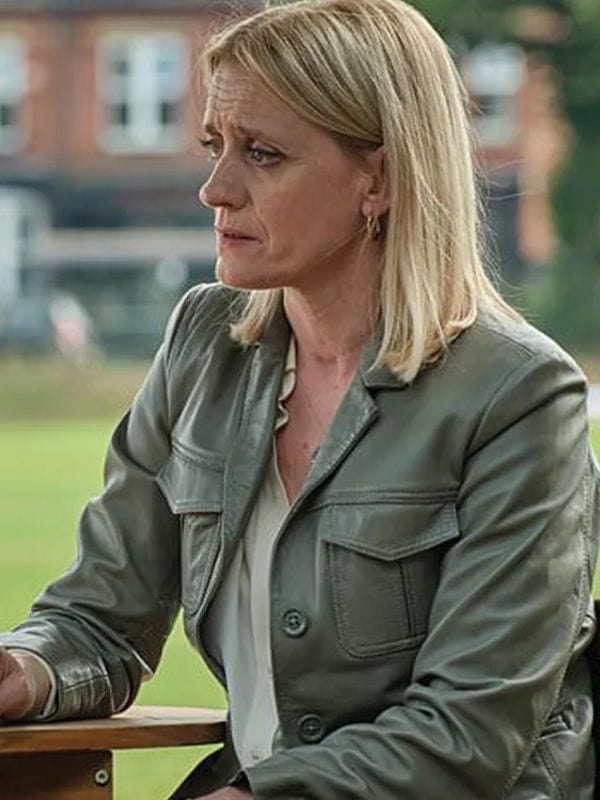 Reunion S01 Anne-Marie Duff Green Leather Jacket Reunion S01 Anne-Marie Duff Green Leather Jacket