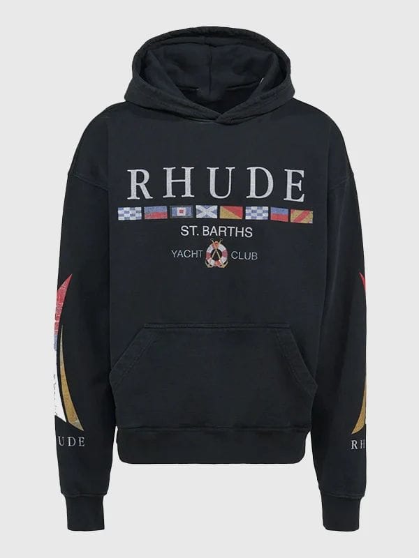 Rhude Yacht Club Hoodie Black