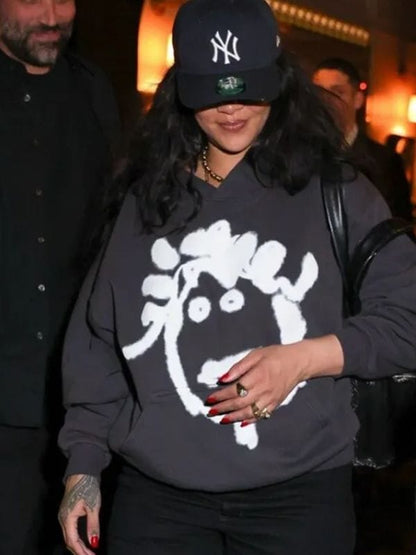 Rihanna BadGalRiri Hoodie Black