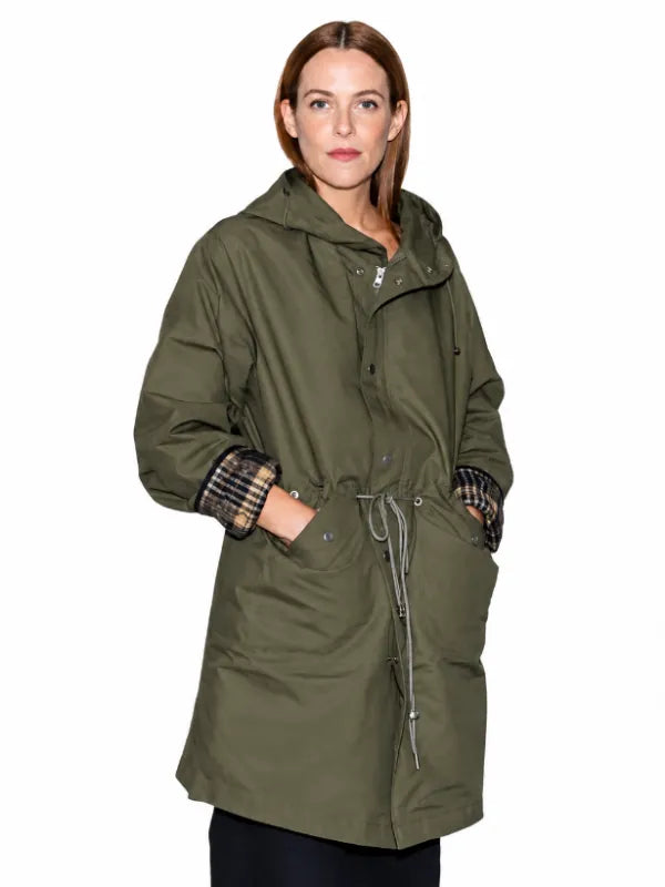 Riley Keough Old Navy X Altuzarra NYC Green Coat