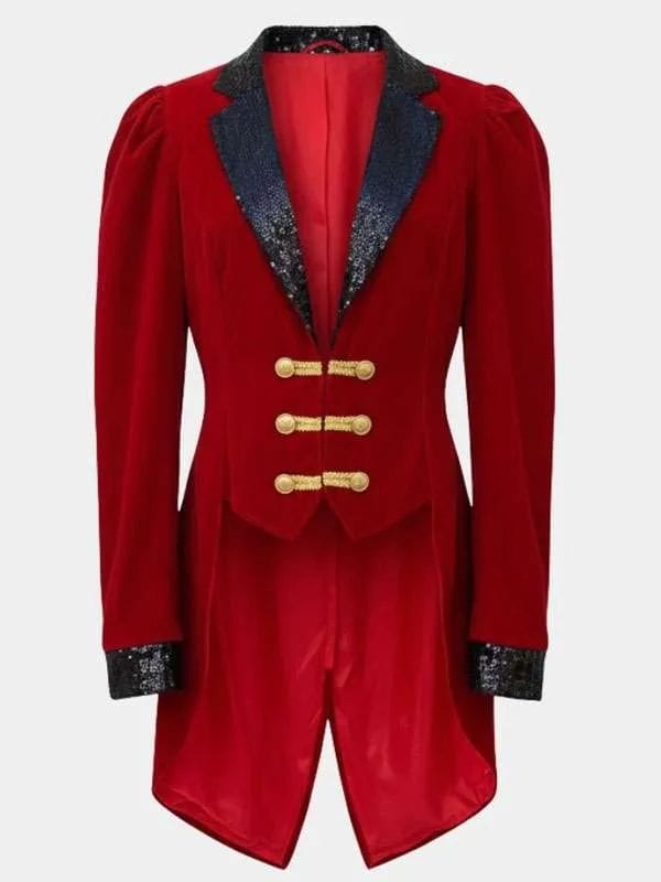 Shop Ringmaster Red Velvet Costume Coat - WWPremium