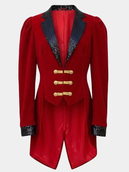 Shop Ringmaster Red Velvet Costume Coat - WWPremium