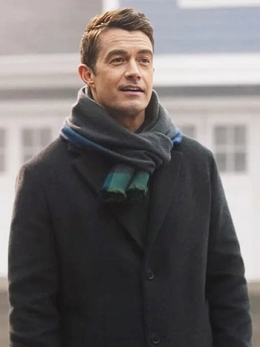 Robert Buckley Twas The Date Before Christmas Black Coat