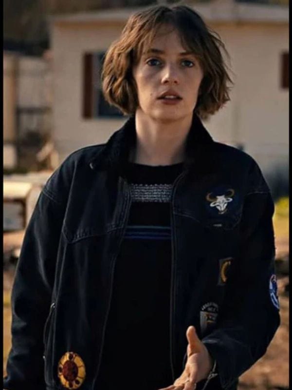 Robin Buckley Stranger Things S04 Denim Jacket Black
