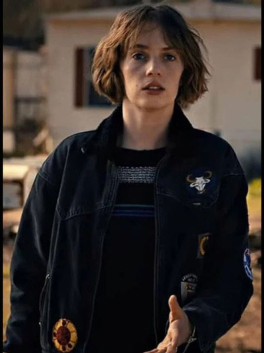 Robin Buckley Stranger Things S04 Denim Jacket Black