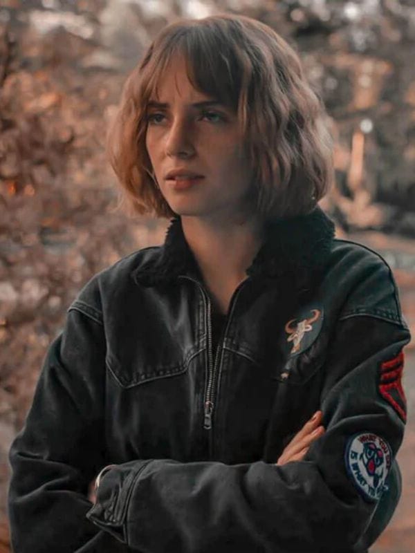 Robin Buckley Stranger Things S04 Denim Jacket Black