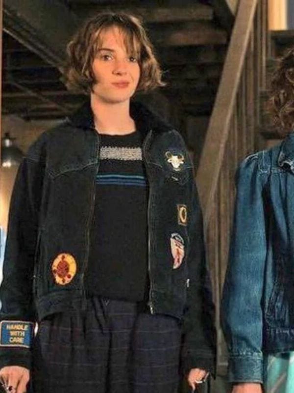 Robin Buckley Stranger Things S04 Denim Jacket Black