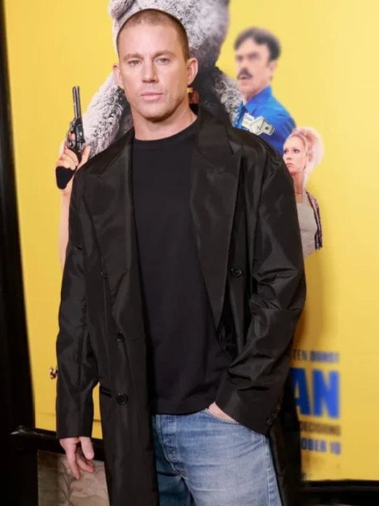 Roofman Channing Tatum Black Coat
