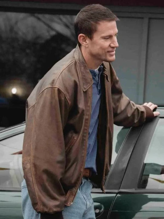 Roofman Channing Tatum Brown Leather Jacket