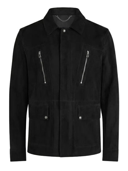Run Away S01 James Nesbitt Black Suede Jacket