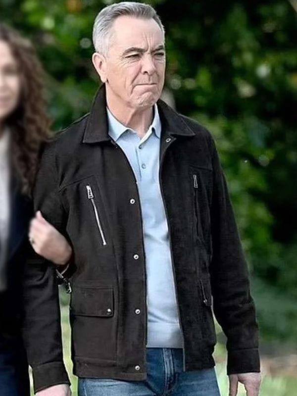 Run Away S01 James Nesbitt Black Suede Jacket