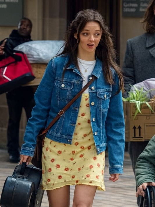 Run Away S01 Paige Greene Denim Jacket Blue