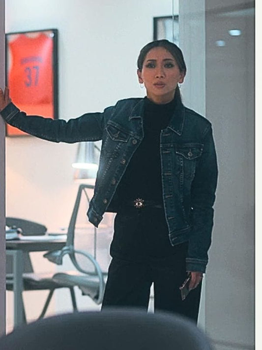 Running Point S01 Brenda Song Denim Jacket Running Point S01 Brenda Song Denim Jacket Blue