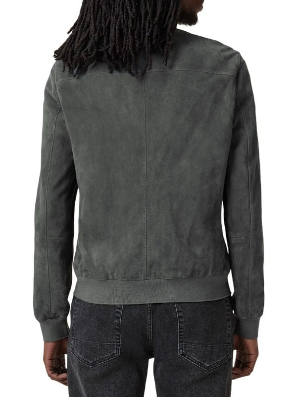 Running Point S01 Justin Theroux Grey Suede Jacket