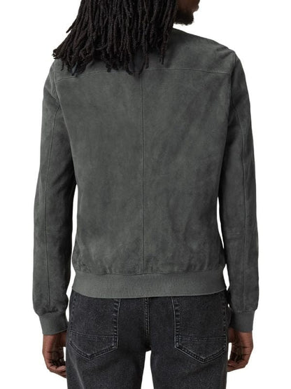 Running Point S01 Justin Theroux Grey Suede Jacket
