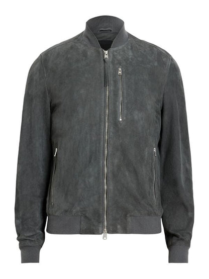 Running Point S01 Justin Theroux Grey Suede Jacket