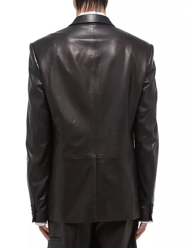 Running Point S01 Kate Hudson Leather Blazer Running Point S01 Kate Hudson Leather Blazer Black