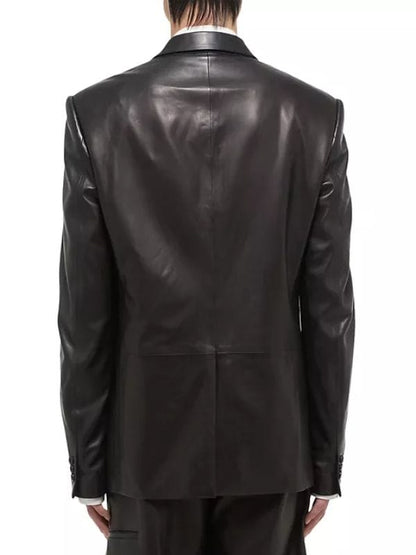 Running Point S01 Kate Hudson Leather Blazer Running Point S01 Kate Hudson Leather Blazer Black