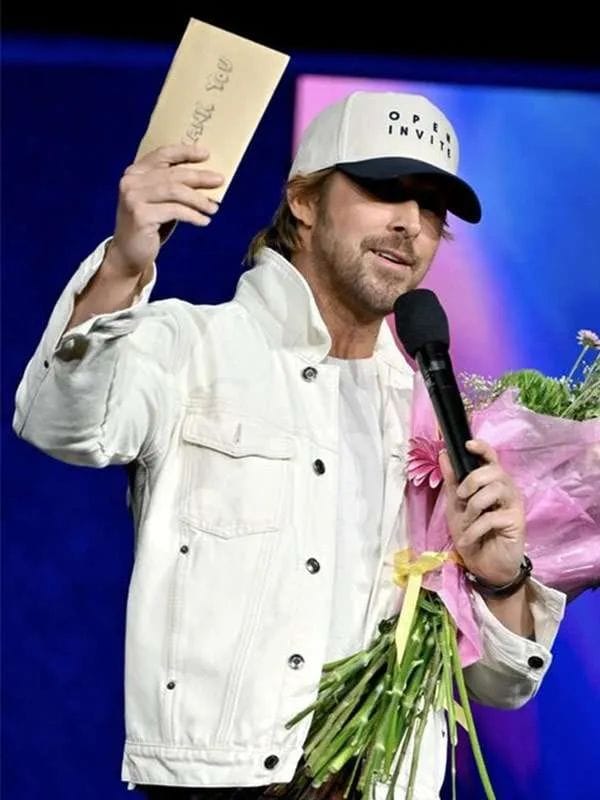 Ryan Gosling CinemaCon 2026 White Jacket