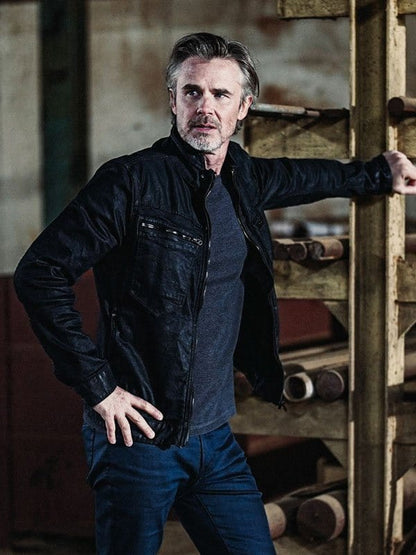 Sam Trammell 72 Hours 2024 Black Jacket
