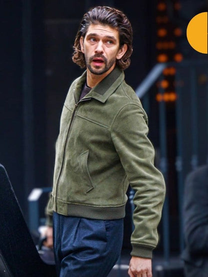 Sam Young Black Doves S01 Green Suede Jacket