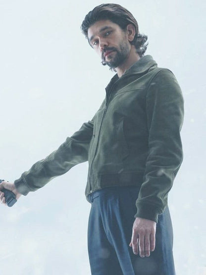 Sam Young Black Doves S01 Green Suede Jacket
